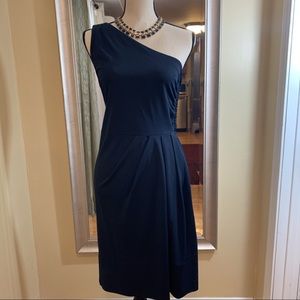 Marc Jacobs Cocktail Dress Navy Blue One Shoulder